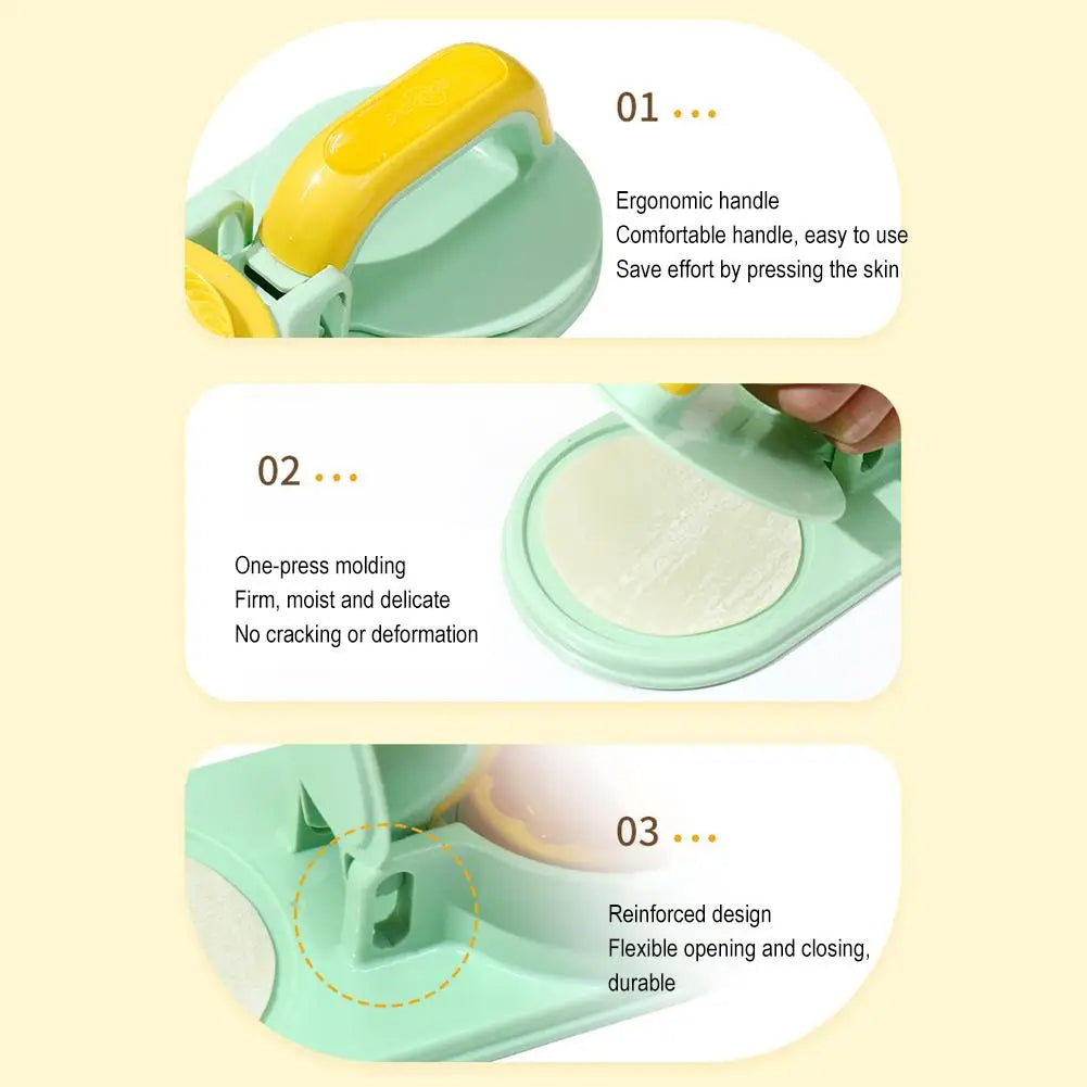 3 in 1 Multifunction Kitchen Dumpling Mold Pressing Machine Home Manual Tools Plastic Wrappers Dumpling Mold Pressing Machine