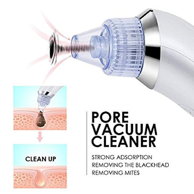 DermaSuction: Vacuum Pore Cleaning Device with 4 Suction Heads
