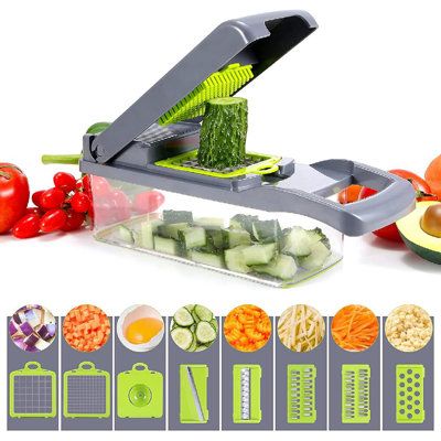 12 in 1 Multifunctional Vegetable Slicer Cutter With Basket