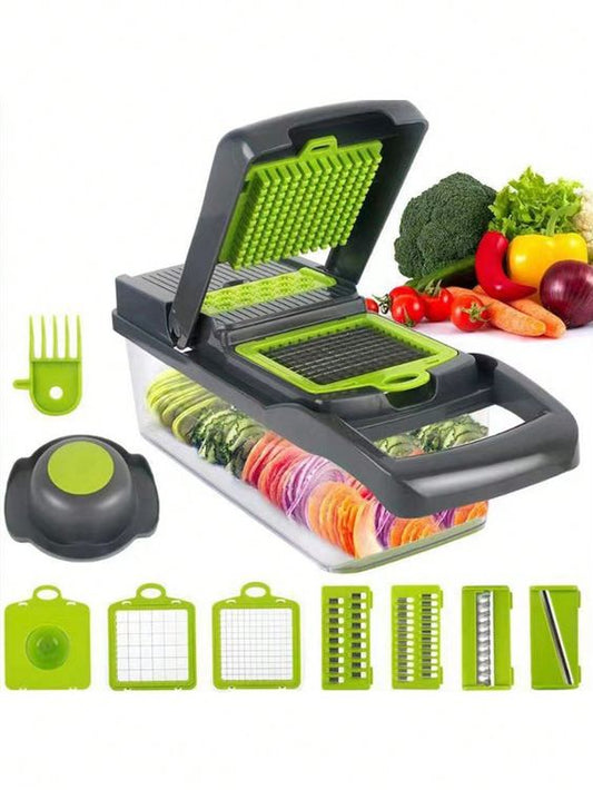 12 in 1 Multifunctional Vegetable Slicer Cutter With Basket